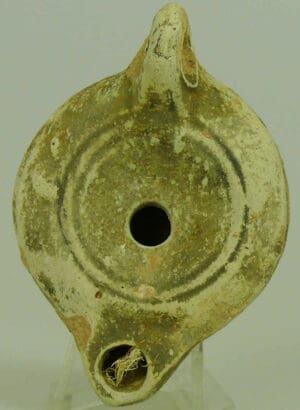 Romain - Lampe à huile en terre cuite - 2ème-3ème siècle