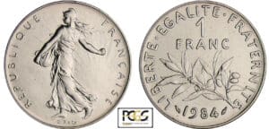 Cinquième République (1959- ) - 1 franc Semeuse 1984