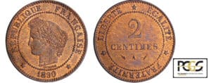 Troisième république (1871-1940) - 2 centimes Cérès 1890 A (Paris)