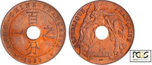 Indochine - 1 cent 1923 A