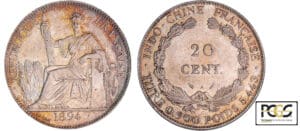 Indochine - 20 centimes 1894 (Paris)
