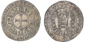 Philippe IV (1285-1314) - Gros tournois à l'O rond