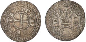 Philippe IV (1285-1314) - Gros tournois à l'O rond