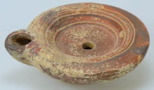 Romain - Lampe à huile en terre cuite - 1er siècle av J.-C. Romain - Lampe à huile en terre cuite - 1er siècle av J.-C.