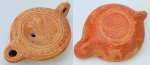 Romain - Lampe à huile en terre cuite (Lion) - 1er-3ème siècle Romain - Lampe à huile en terre cuite (Lion) - 1er-3ème siècle