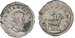 Valérien II - Antoninien (257-258, Cologne) - Chèvre Valérien II - Antoninien (257-258, Cologne) - Chèvre