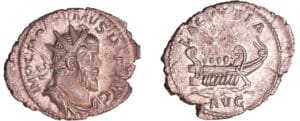 Postume - Antoninien (260-5, Cologne) - Galère