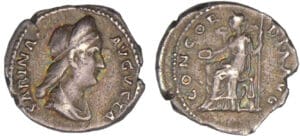 Sabine - Denier (129, Rome) - La Concorde