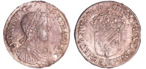 Louis XIV (1643-1715) - ½ écu à la mèche longue - 1652 E (Tours)