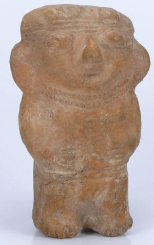 Précolombien - Pérou - Moche - Poupée en terre cuite - 500-700