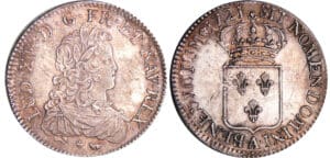 Louis XV (1715-1774) - Ecu de France - 1721 A (Paris) flan réf
