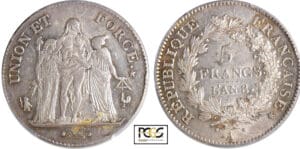 Consulat (1799-1804) - 5 francs Hercule union et force An 8 A (Paris) Consulat (1799-1804) - 5 francs Hercule union et force An 8 A (Paris)