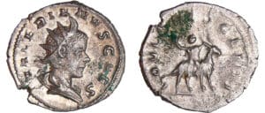 Valérien II - Antoninien (257-258, Cologne) - Chèvre