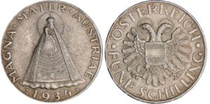Autriche - 5 schilling 1934