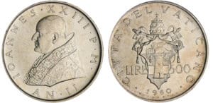 Italie - Etat papal - Jean XXIII (1958-1963) - 500 lire 1960