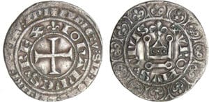 Jean II le Bon (1350-1364) - Blanc au châtel fleurdelisé - 1er émission 16 janvier 1356
