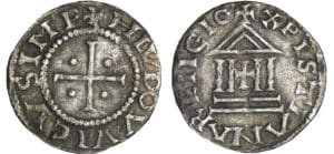 Louis 1er Le Pieux (814-840) - Denier au temple