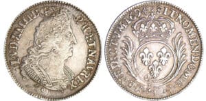 Louis XIV (1643-1715) - ½ écu aux palmes - 1694 Y (Bourges) Louis XIV (1643-1715) - ½ écu aux palmes - 1694 Y (Bourges)