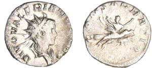 Valérien II - Antoninien (258, Cologne) - Valérien II sur un aigle Valérien II - Antoninien (258, Cologne) - Valérien II sur un aigle