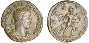 Alexandre Sévère - Sesterce (232, Rome) - Mars