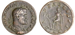 Maximin 1er - Sesterce (236-238, Rome) - La Santé