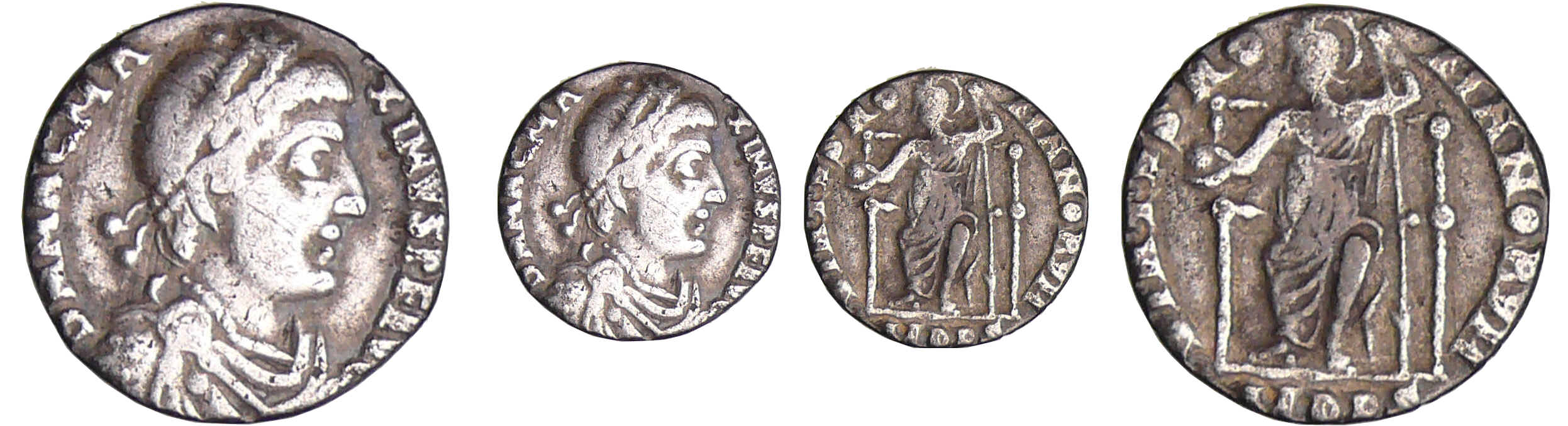 Magnus Maximus - 1/2 silique (383-388, Milan) Magnus Maximus - 1/2 silique (383-388, Milan)
