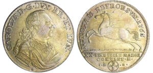 Allemagne - Braunschweig & Lüneburg - Carl I (1735-1780) - 2/3 konventionstaler 1765 E-IDB (Braunschweig)