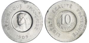 Troisième République (1871-1940) - 10 centimes 1909 Essai de Rude