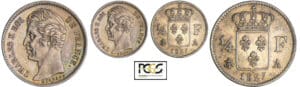 Charles X (1824-1830) - 1/4 de franc 1827 A (Paris) Charles X (1824-1830) - 1/4 de franc 1827 A (Paris)