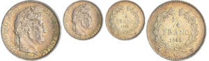 Louis-Philippe Ier (1830-1848) - 1/4 de franc 1845 W (Lille) Louis-Philippe Ier (1830-1848) - 1/4 de franc 1845 W (Lille)