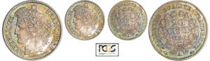 Deuxième république (1848-1852) - 20 centimes Cérès 1850 A (Paris) levrette avec oreille basse Deuxième république (1848-1852) - 20 centimes Cérès 1850 A (Paris) levrette avec oreille basse