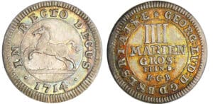 Allemagne - Braunschweig-Calenberg-Hannover - Georg Ludwig (1698-1727) - 4 Mariengroschen 1714
