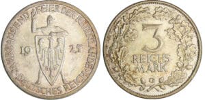 Allemagne - Reich - 3 reichmark 1925 G
