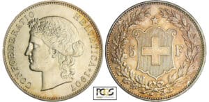 Suisse - 5 francs 1907 B