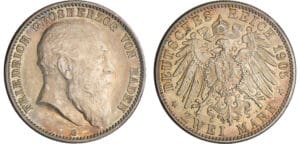 Allemagne - Baden - Als Grobherzog (1856-1907) - 2 mark 1905 G