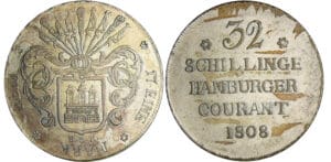 Allemange - Hamburg - 32 schilling 1808 H.S.K