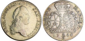 Allemagne - Sachsen - Freidrich August III (1763-1806) - 2/3 de taler 1786 EDC (Dresden)