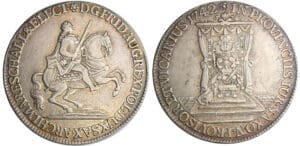 Allemagne - Sachsen - Friedrich August II (1733-1763) - 1/2 Vikariatstaler 1742 (Dresden)