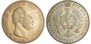 Allemagne - Preussen - Wilhelm I (1861-1888) - Taler 1861 A