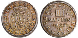 Allemagne - Braunschweig-Calenberg-Hannover - Ernst August (1679-1698) - 4 Mariengroschen 1696 HB (Clausthal)