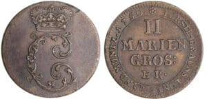 Allemagne - Braunschweig-Lüneburg-Wolfenbüttel - Karl I (1735-1780) - 2 Mariengroschen Feinsilber 1750 EK