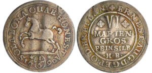 Allemagne - Braunschweig-Calenberg-Hannover - Ernst August (1679-1698) - 1/6 de taler 1690 HB