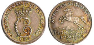Allemagne - Braunschweig-Lüneburg-Wolfenbüttel - Karl I (1735-1780) - 4 Mariengroschen Feinsilber 1749