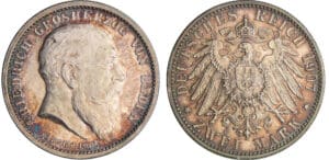 Allemagne - Baden - Friedrich I (1856-1907) - 2 Mark 1907
