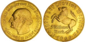 Allemagne - Westphalie - Monnaie de nécessité 5 millionen mark 1923 Allemagne - Westphalie - Monnaie de nécessité 5 millionen mark 1923