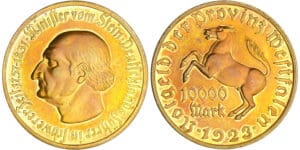 Allemagne - Westphalie - Monnaie de nécessité 10000 mark 1923 Allemagne - Westphalie - Monnaie de nécessité 10000 mark 1923