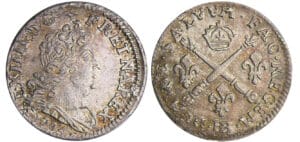 Louis XIV (1643-1715) - 5 sols aux insignes - 1704 BB (Strasbourg) Louis XIV (1643-1715) - 5 sols aux insignes - 1704 BB (Strasbourg)