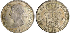 Espagne - Joseph bonaparte (1808-1813) - 4 reales 1811 M.A.I (Madrid)