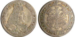 Allemagne - Sachsen-Coburg - Albrecht III (1680-1699) - 1/6 de taler 1694 HEA (Coburg)