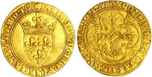 Charles VI (1380-1422) - Ecu d'or à la couronne - 1ère émission
